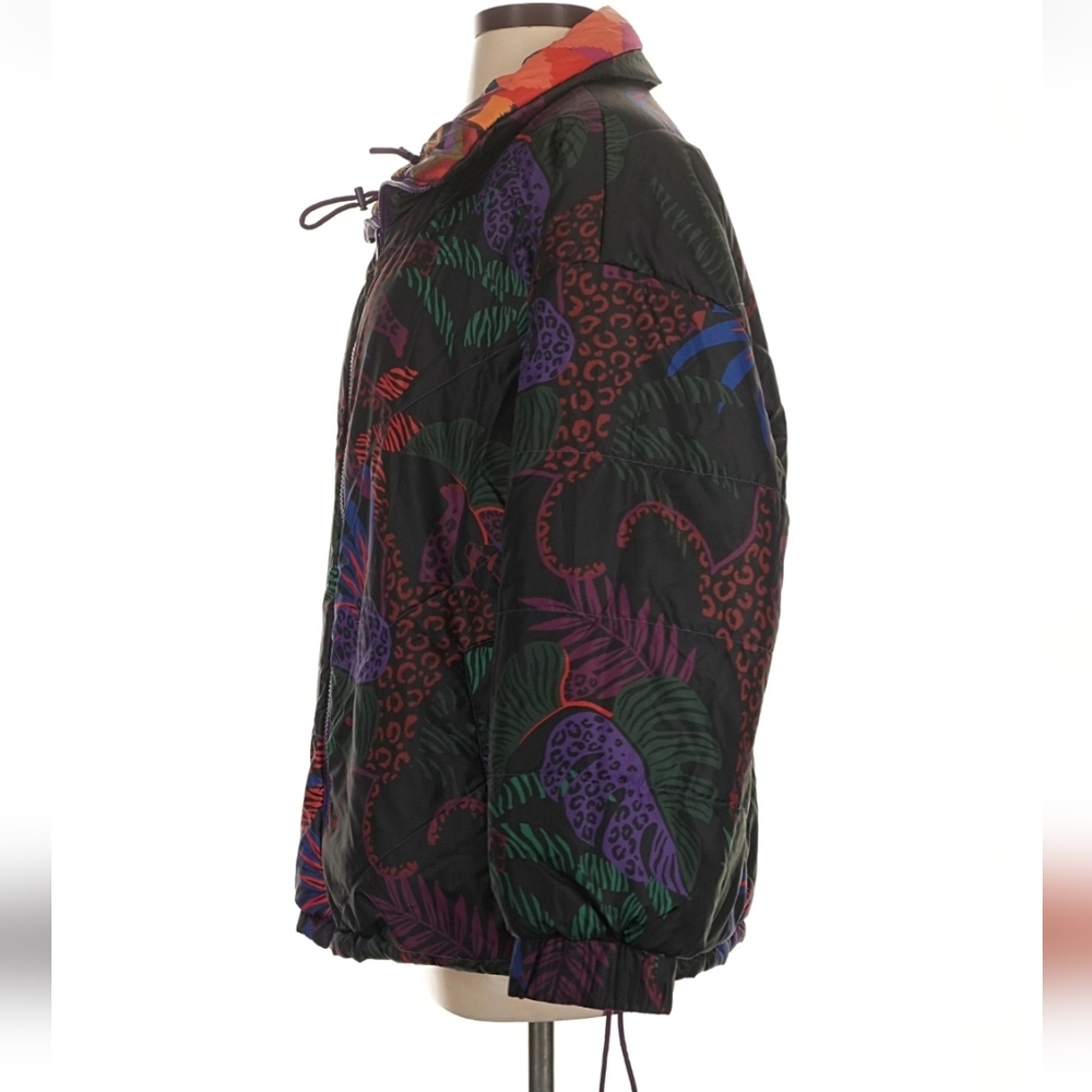 FARM Rio Patchwork Reversible Puffer Jacket Small - image 6